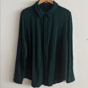 Universal Standard Knit Elbe Full Placket Liquid Jersey Top